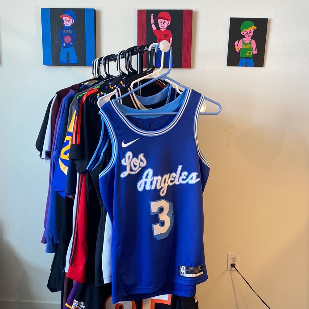 Nike Blue and White Authentic Jersey